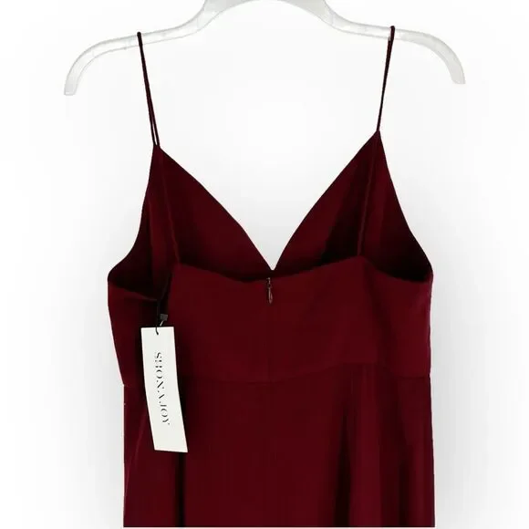 shona joy core cocktail dress burgundy Burgundy Off Shoulder Maxi Dress with Pleated Top